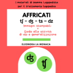 Kit stampabile affricate: ʧ - ʤ - ts - dz