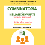 Kit immagini: combinatoria, bisillabiche variate e guida alle attività