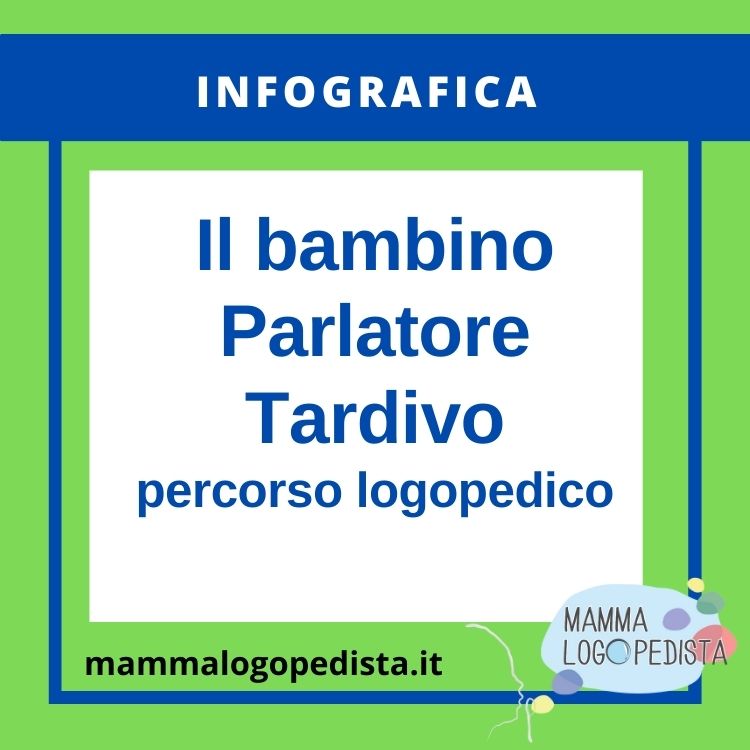 Infografica - Il bambino Parlatore Tardivo